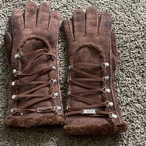 UGG Dark Brown Plush Accessory